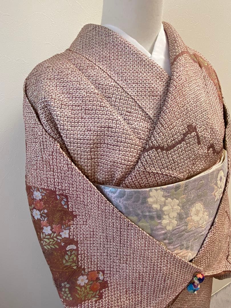 im☆様 正絹　絞り　訪問着　袷