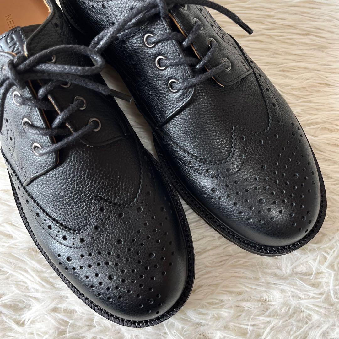 【新品未使用】ナードマインド　クアトロ　ウイングチップ　レザーシューズ　岩田剛典