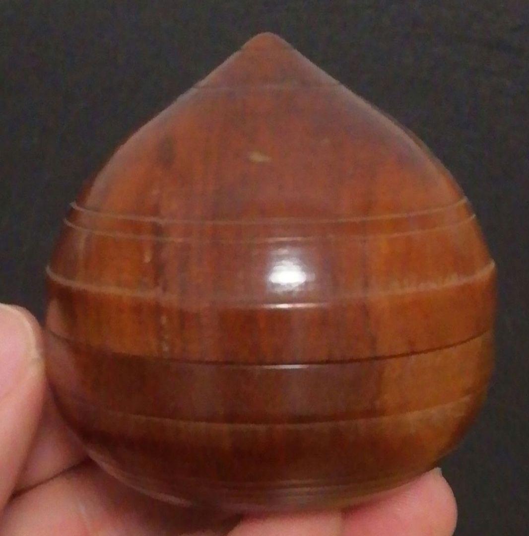 大綱宗彦書付　一笑庵好　木地　宝珠　共箱　時代布付　茶道具