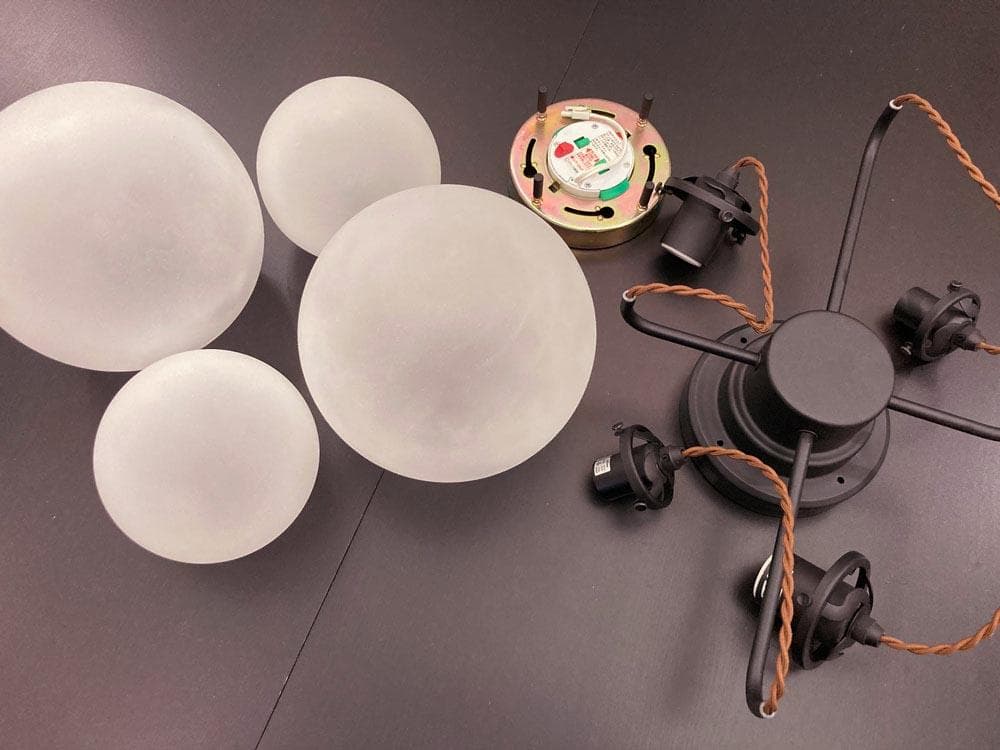 オレリア　4灯シーリングライト フロスト