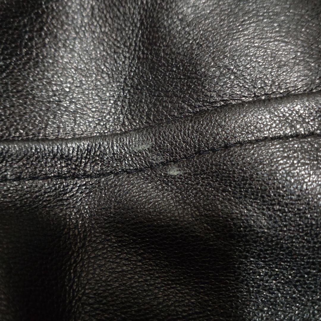 CAVIALE　レザー　ブルゾン　ジャケット　赤