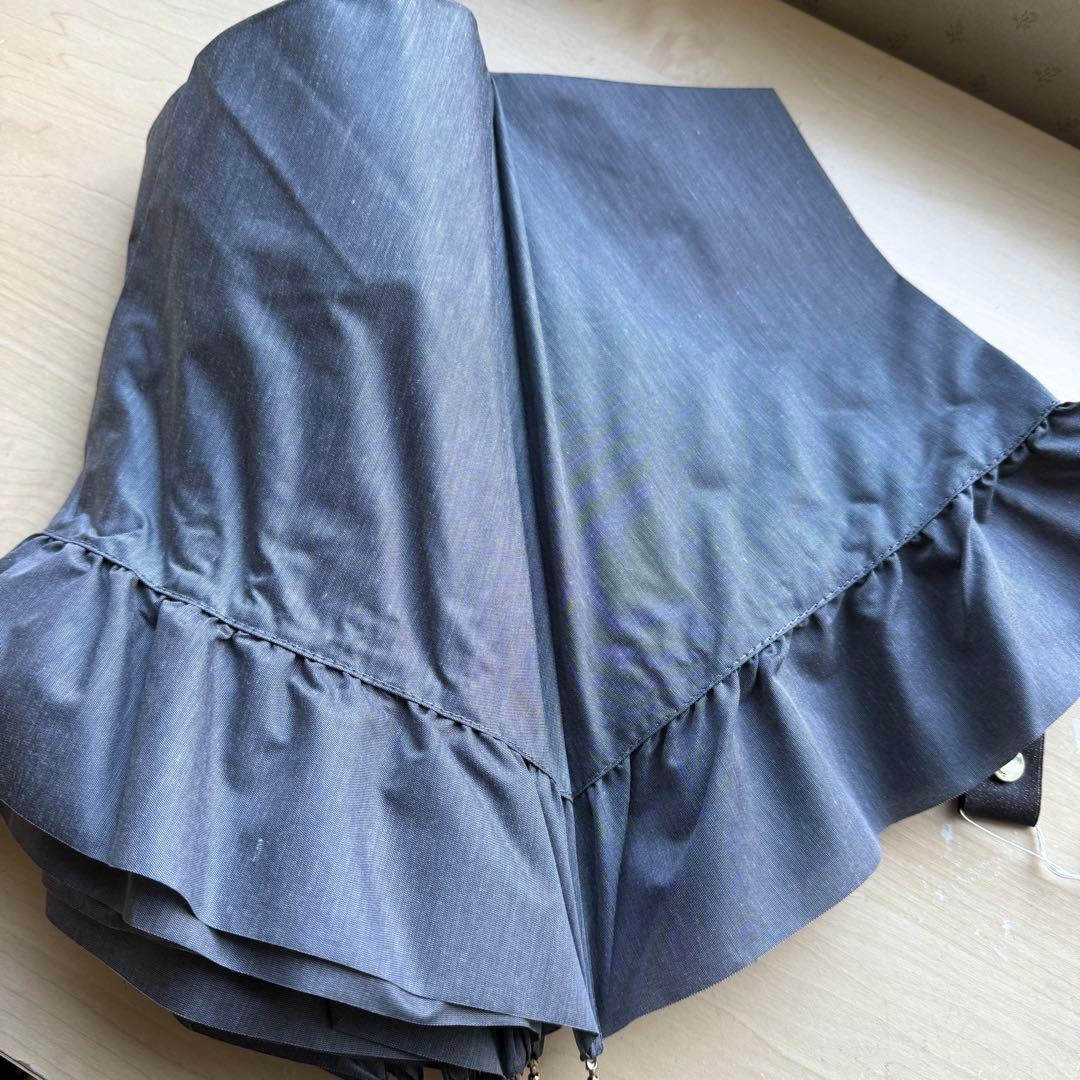 ★新品★ジルスチュアート　晴雨兼用　トップフラット　日傘　フリル　遮光　遮熱