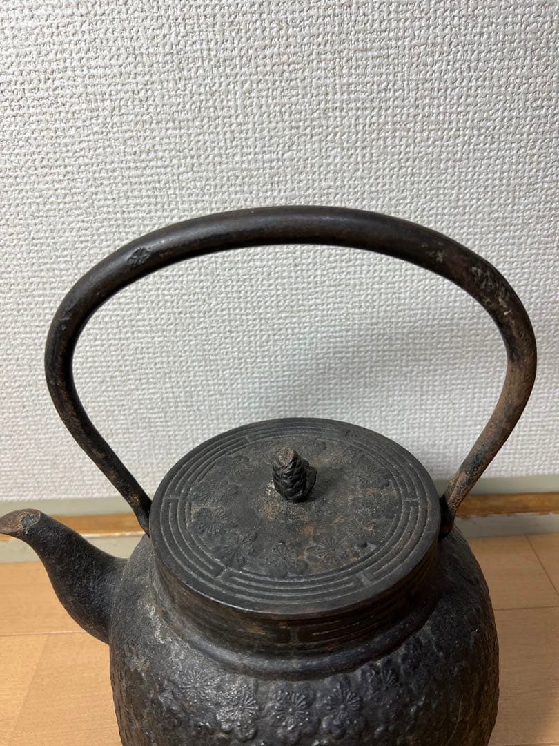 179 南部鉄器　鉄瓶　時代物