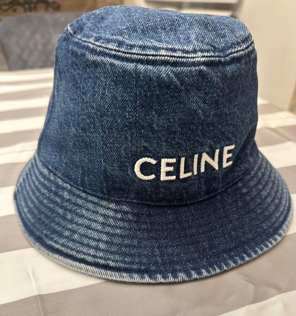 【最終売切り！】セリーヌ デニム バケットハット S レディース ユニセックス