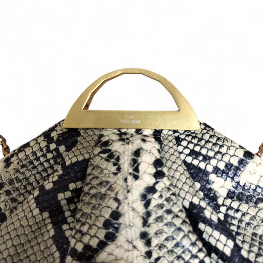eclatant様未使用 THE VOLON パイソン柄クラッチバッグ