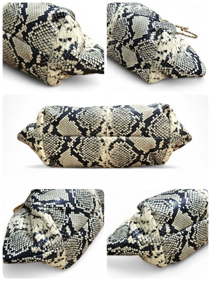 eclatant様未使用 THE VOLON パイソン柄クラッチバッグ