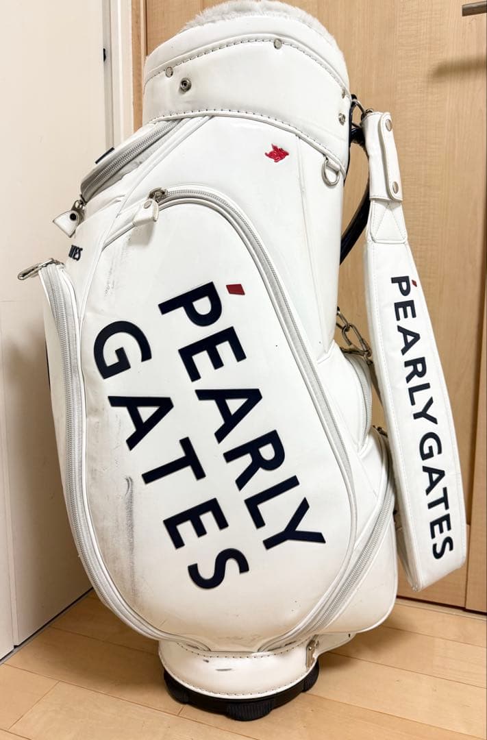 完売★パーリーゲイツ★キャディバッグ★ゴルフ★ゴルフバッグ★エナメル★レア★白