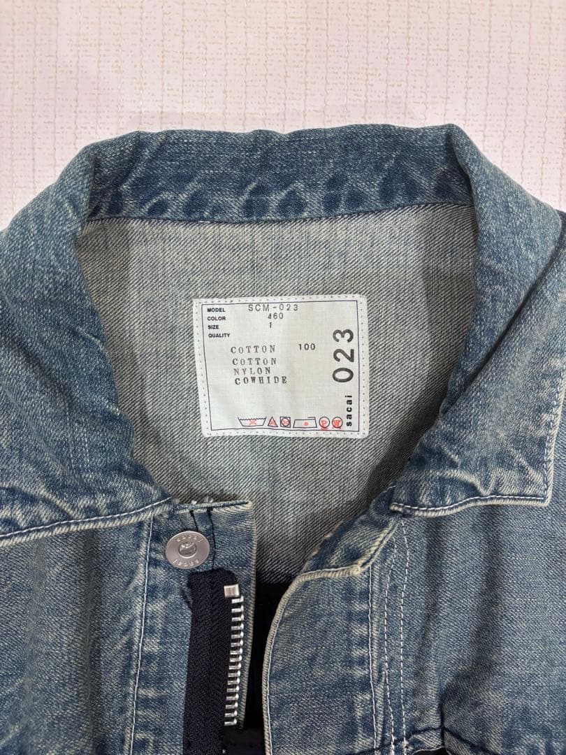 Sacai 20AW デニムドッキングモッズコート SCM-023 サイズ：1