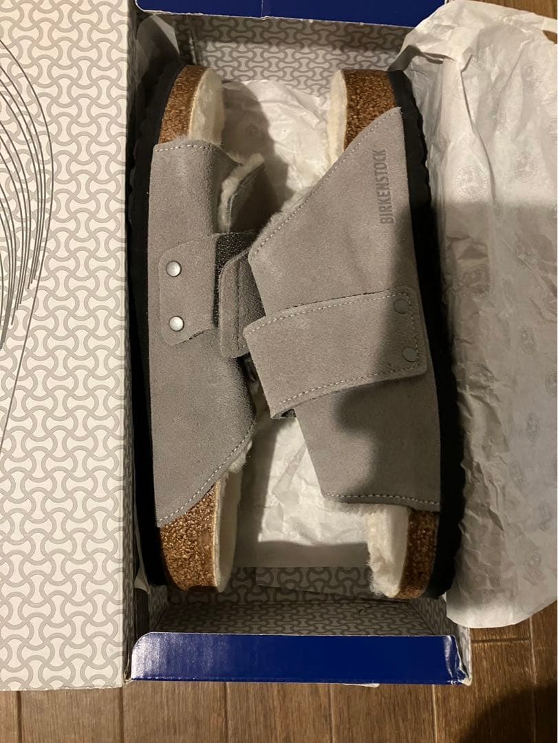 BIRKENSTOCK Kyoto Shearling 41 ボア STONE