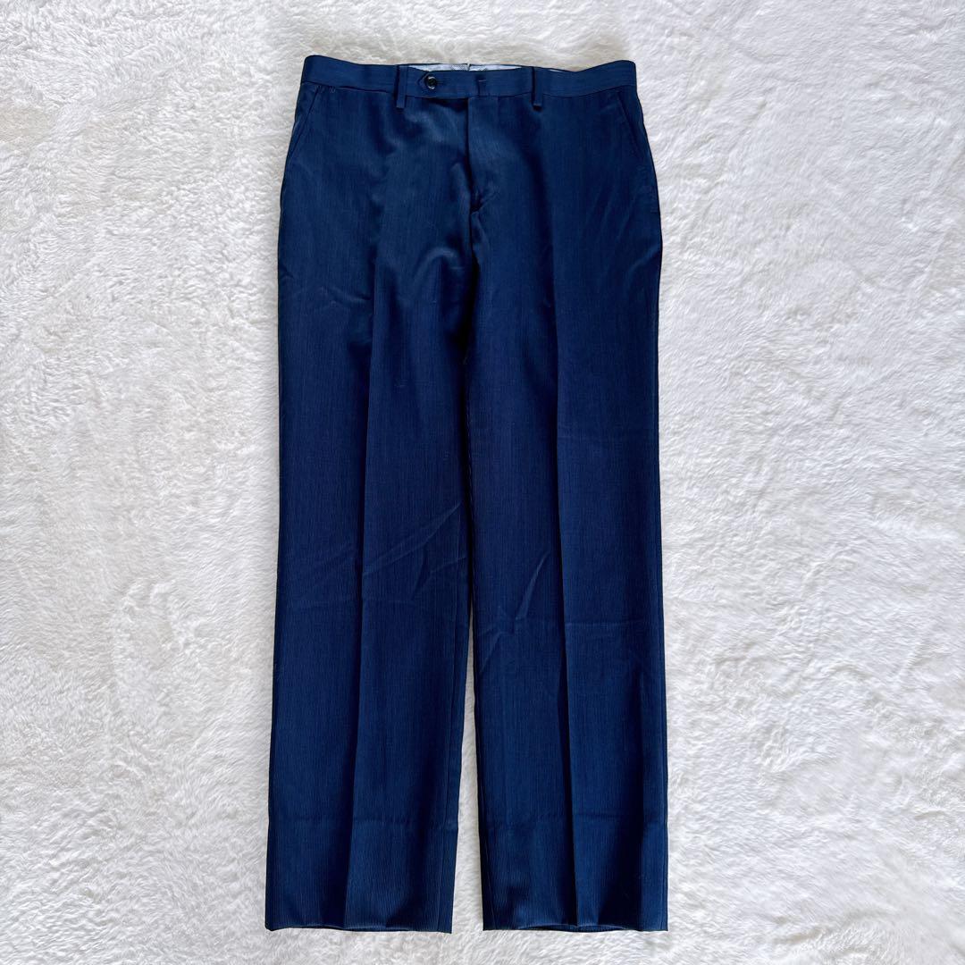 【ビームスハート】スーツ 3ピース マーティンソン生地 ネイビー 48サイズ