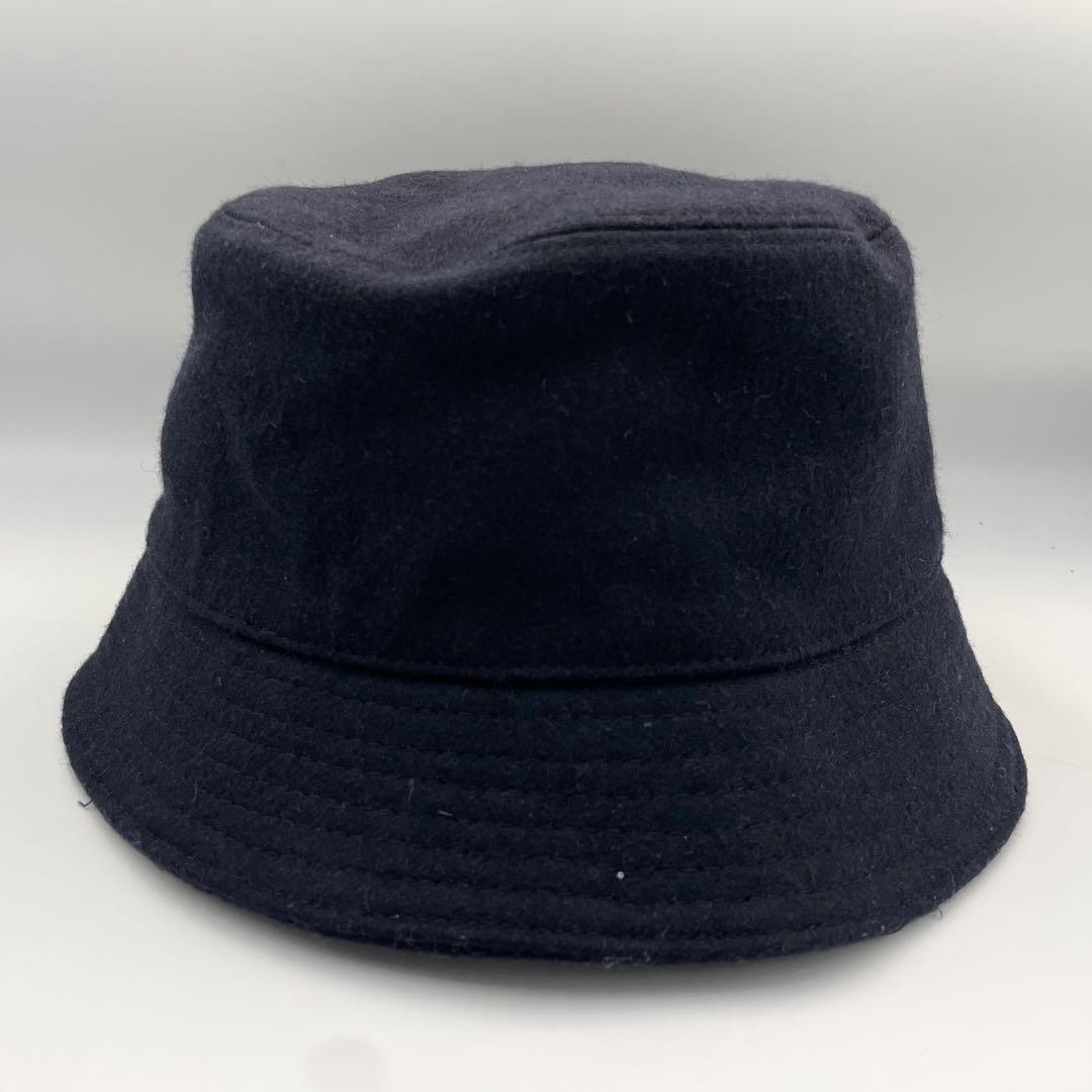 PRADA プラダ　バゲットハット　三角ロゴ　ダークネイビー　ユニセックス　M