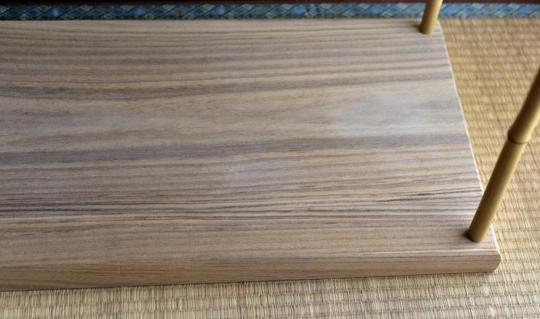 竹台子　桐地　組立式【極上品】飾り棚　お茶道具／共箱