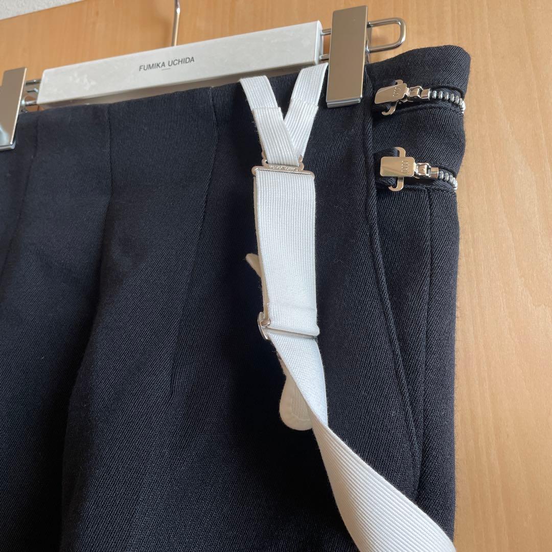fumika uchida サスペンダーパンツ36 フミカウチダ　黒