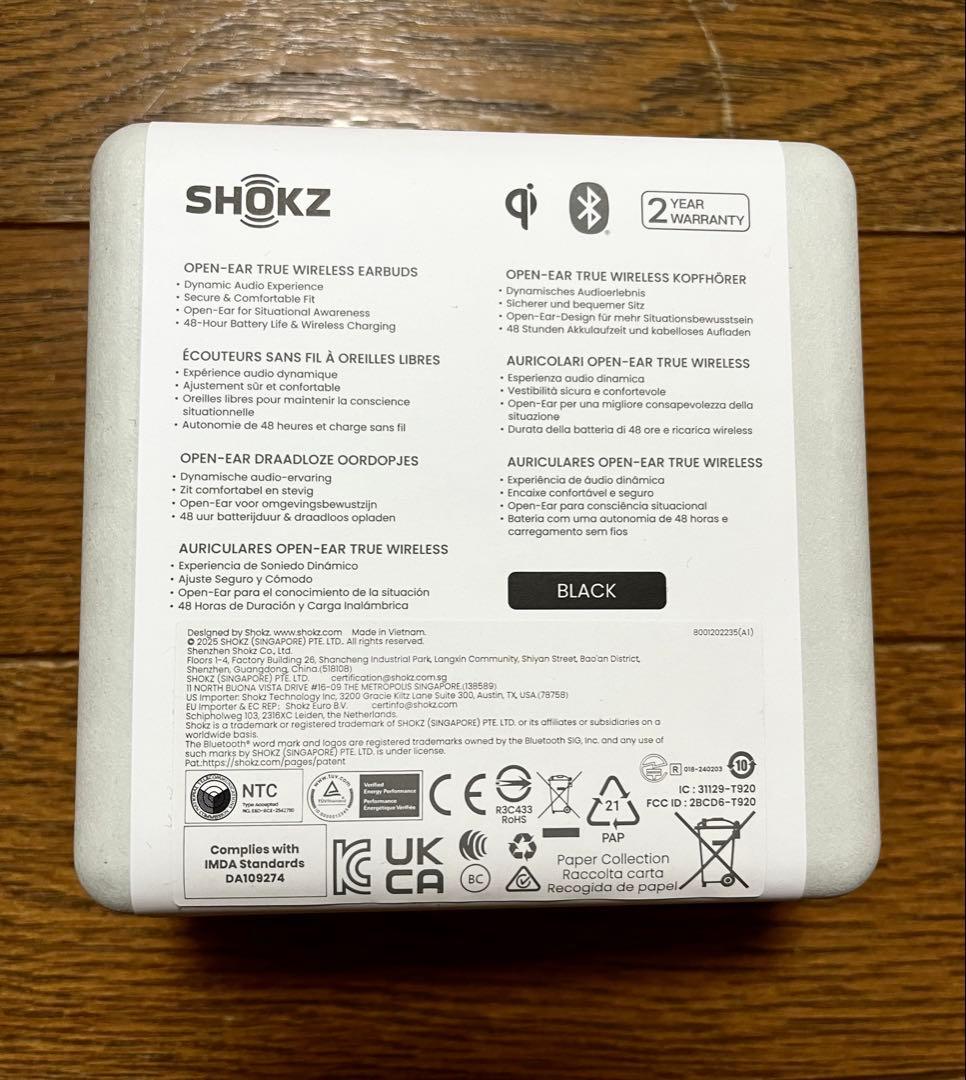 【新品未開封】＊ショックス＊OpenFit 2＋ （ブラック）