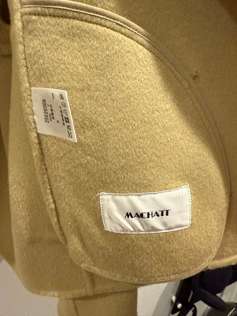 リバーウールフーディー　コート　アウター　マチャット