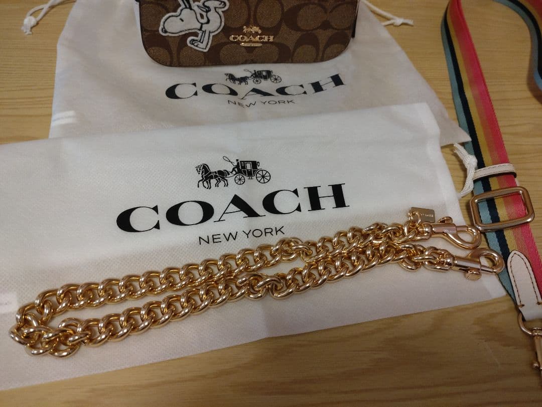 COACH　スヌーピー　ショルダーバック
