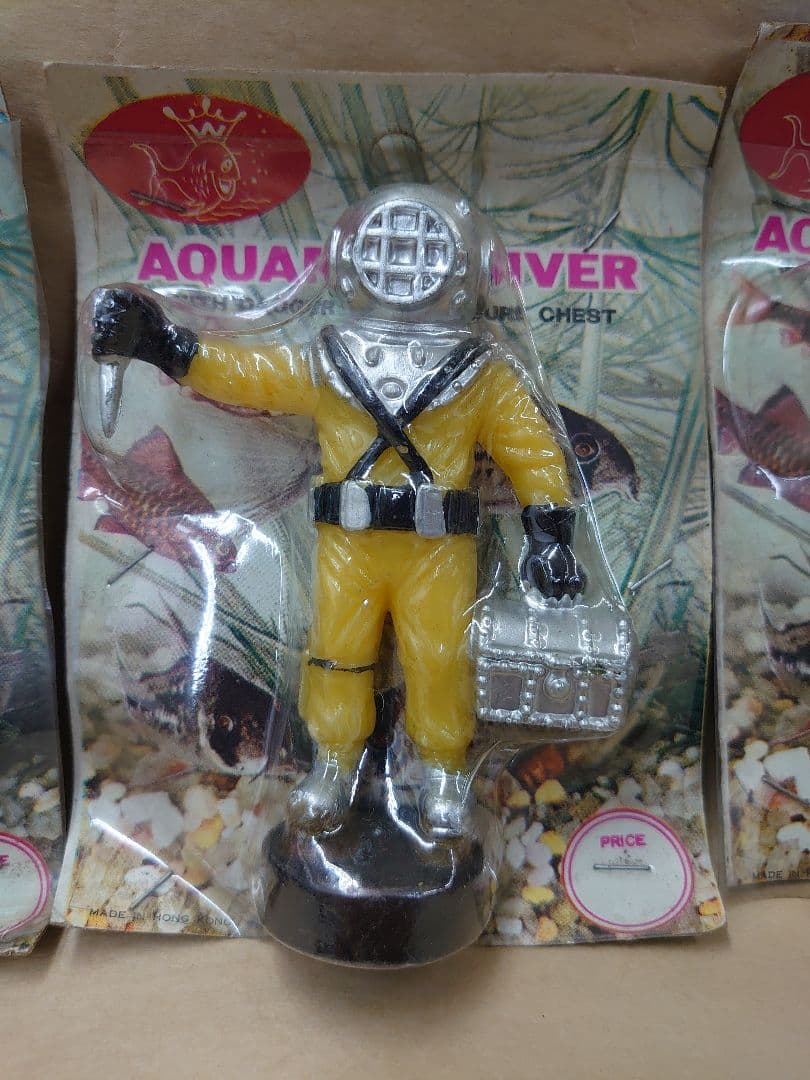 AQUARIUM DIVER ダイバー 潜水士 水槽 フィギュア 昭和