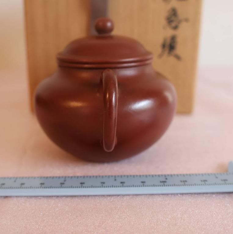 孟臣 急須 朱泥