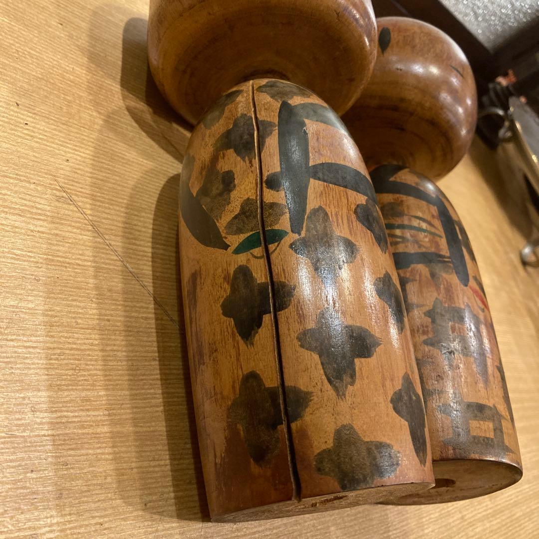 超稀少品　アンティークこけし　2体セット