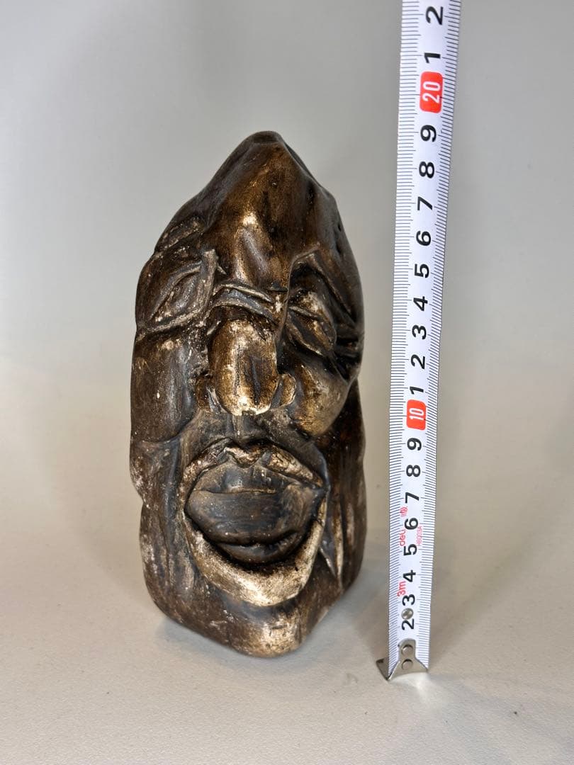 奇石 人面形 自然石 観賞石 時代物 置物