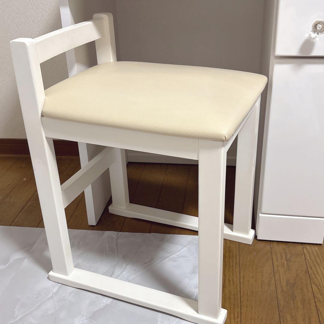 ドレッサー 幅60cm 楽天１位 白 ホワイト クリスタル取手　送料込み