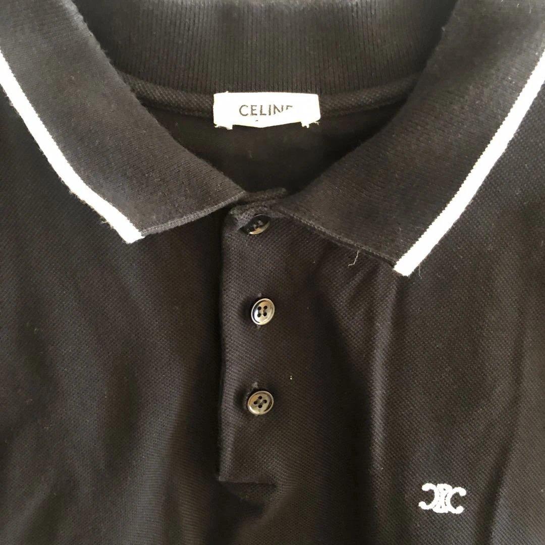 CELINE ブラック ポロシャツ