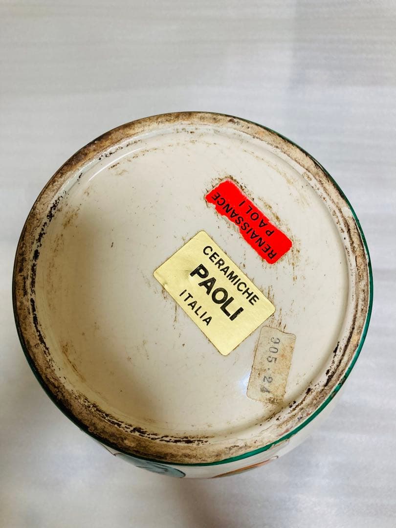 CERAMICHE PAOLI イタリア製花瓶壺インテリア希少レア年代物