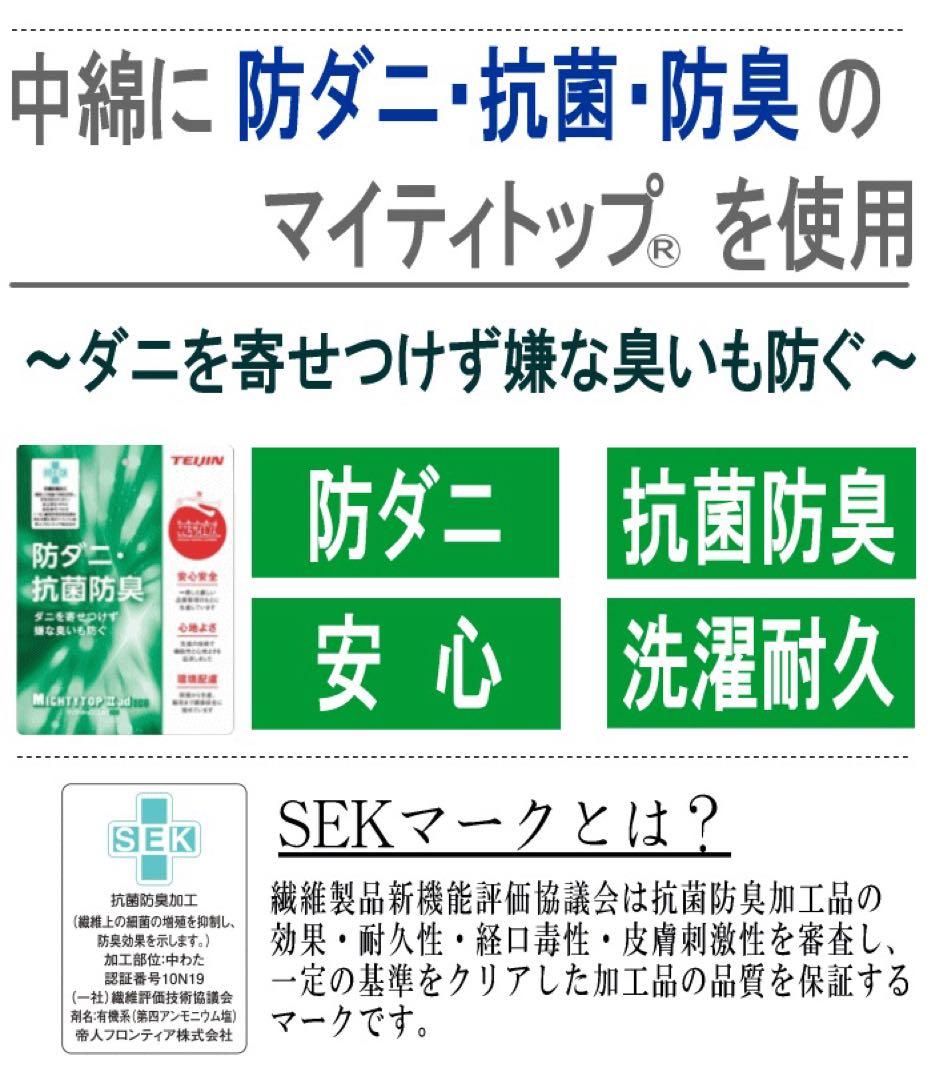 掛け布団 シングル 2枚 テイジン マイティトップ 抗菌 防臭 防ダニ 日本製