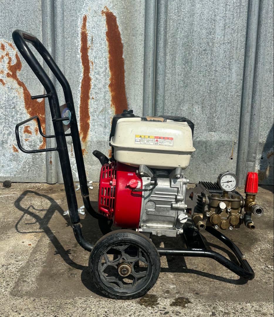 H9. スーパー工業 エンジン式高圧洗浄機 SEC-1310本体 & 給水ホース
