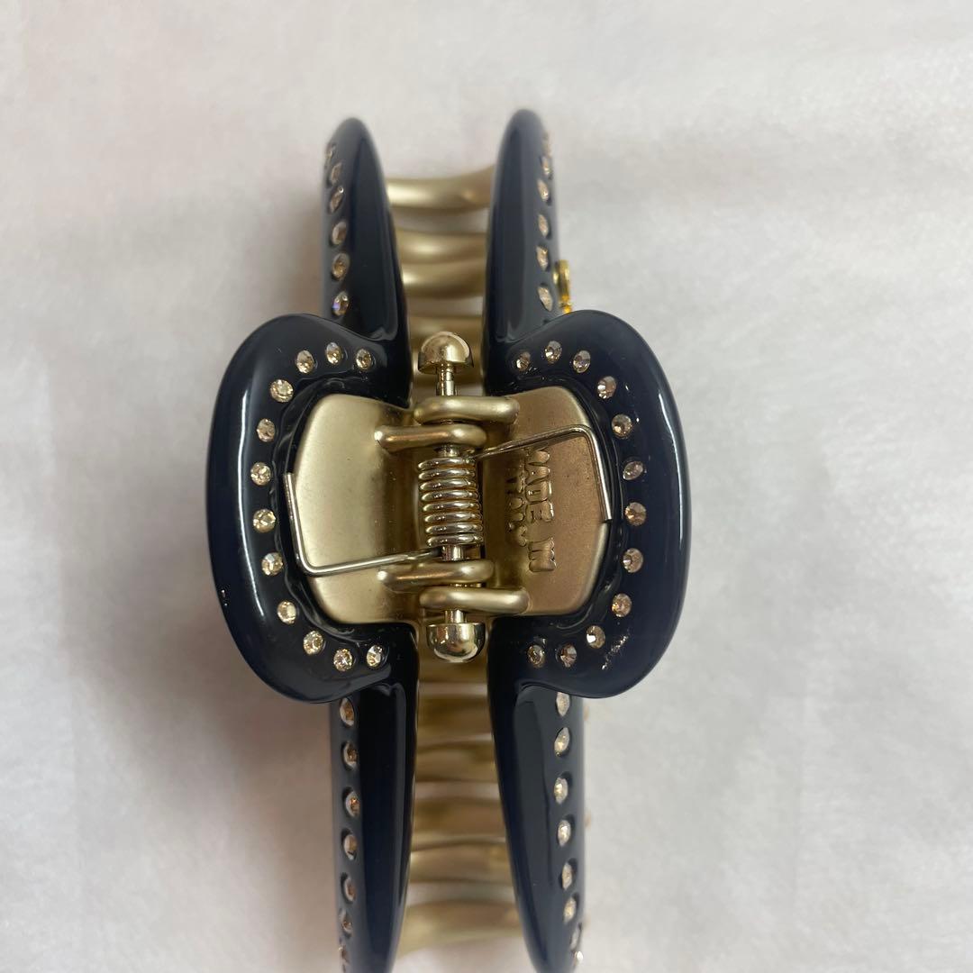 acca ヘアクリップ　ティアラクイーン ブラック/ゴールド 大 L