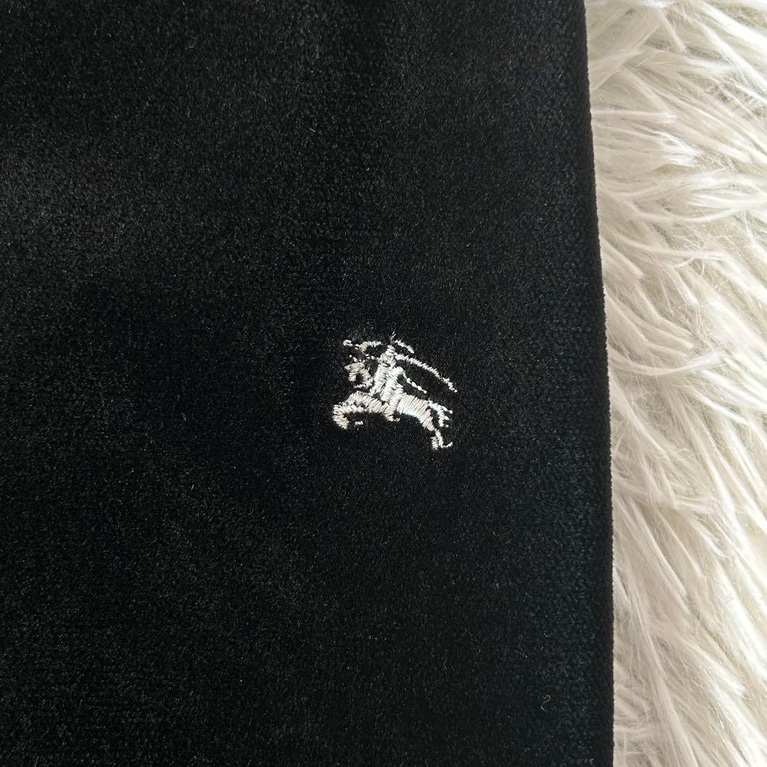 【美品】バーバリーブラックレーベル ベロア ピーコート ナポレオン 銀ボタン