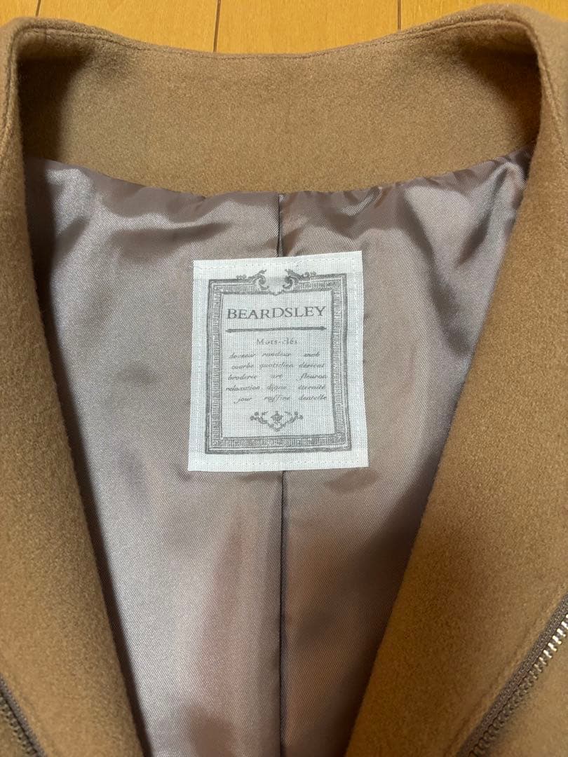 BEARDSLEY ビアズリー ウールポンチョコート キャメル