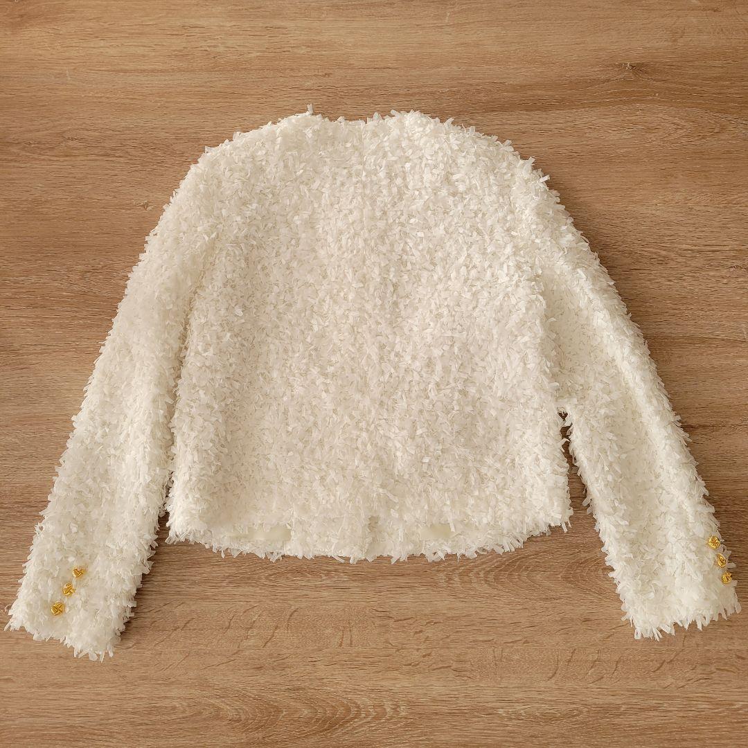 BLUELEA ブルレア Tweedy cardigan Jacket