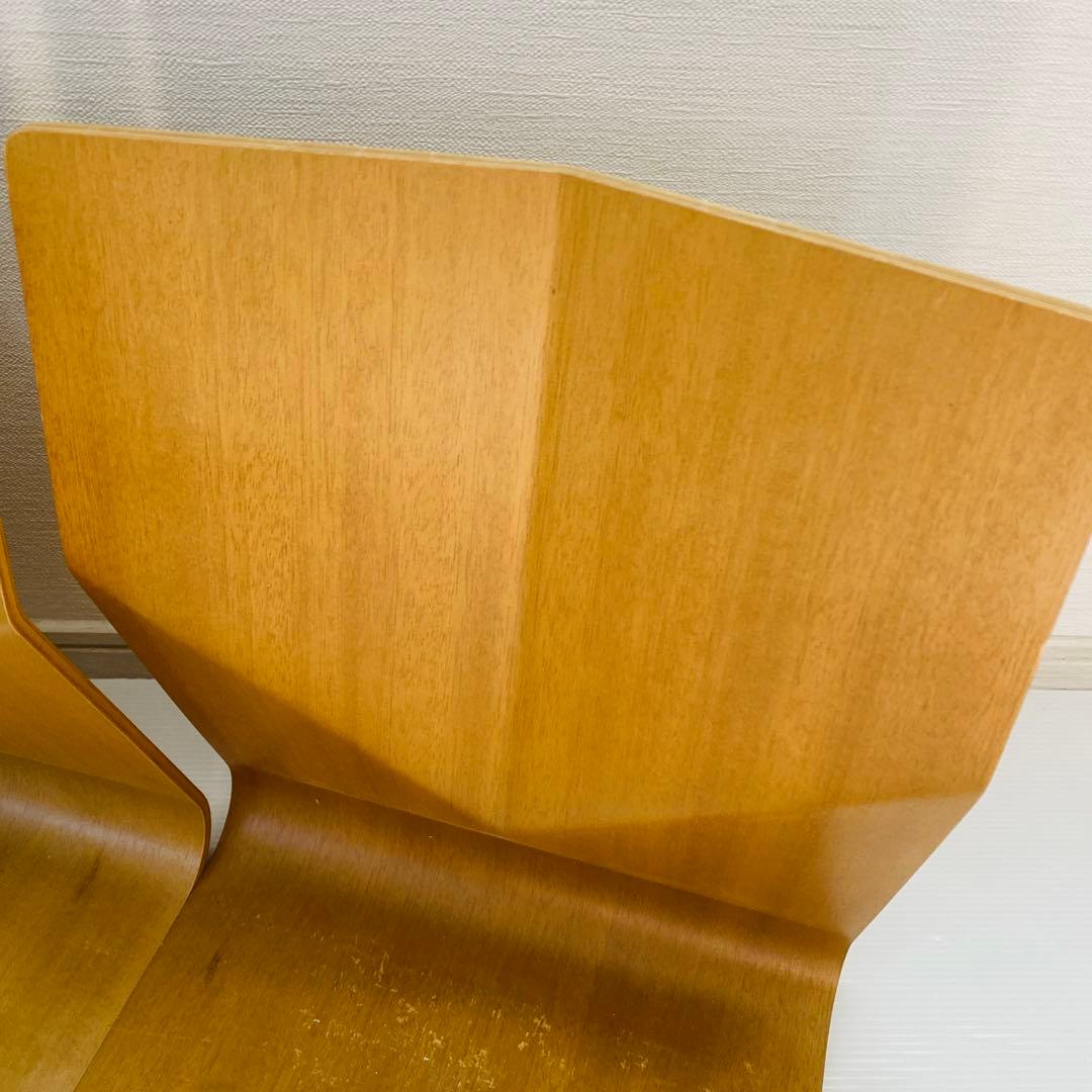 高級品 天童木工 木製 座椅子 藤森健次 曲げ木 名作椅子 積層合板