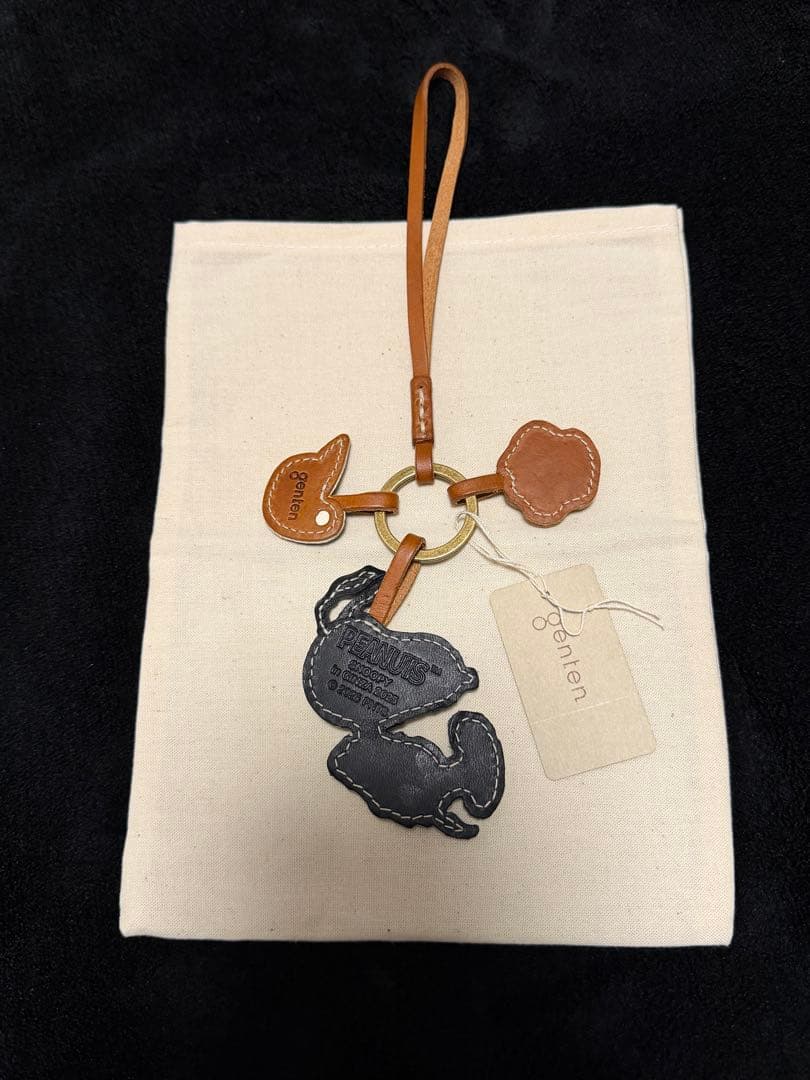 【新品】genten ゲンテン レザーチャーム Snoopy スヌーピー 野球