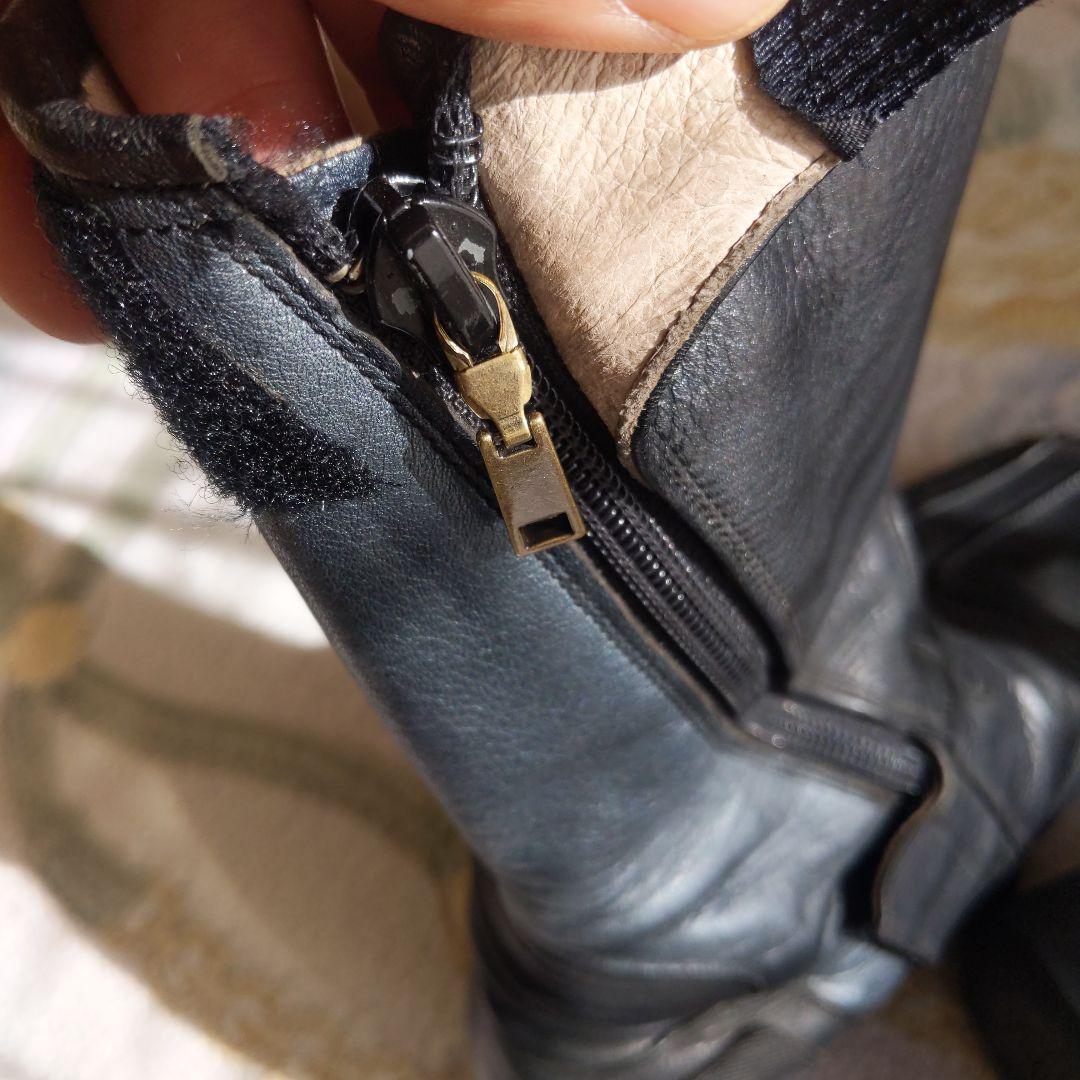 南海　ナンカイ　レーシングブーツ　黒　ブラック＆グレー