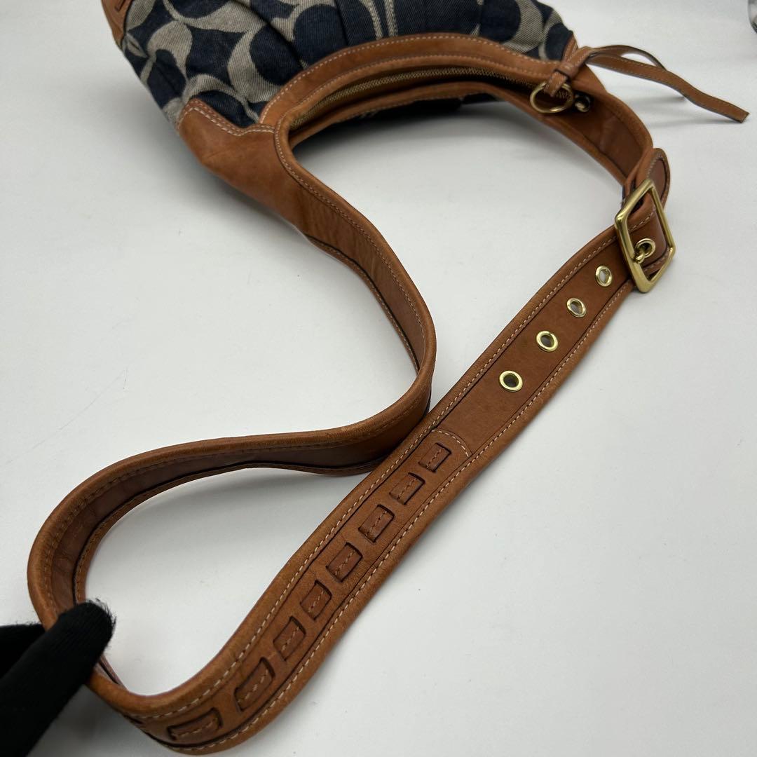 バッグ Coach Shoulder Bag Denim Signature Y2k