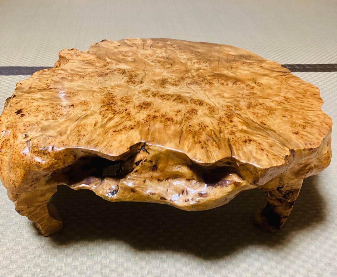 天然木　瘤　置物台　花台　香炉台