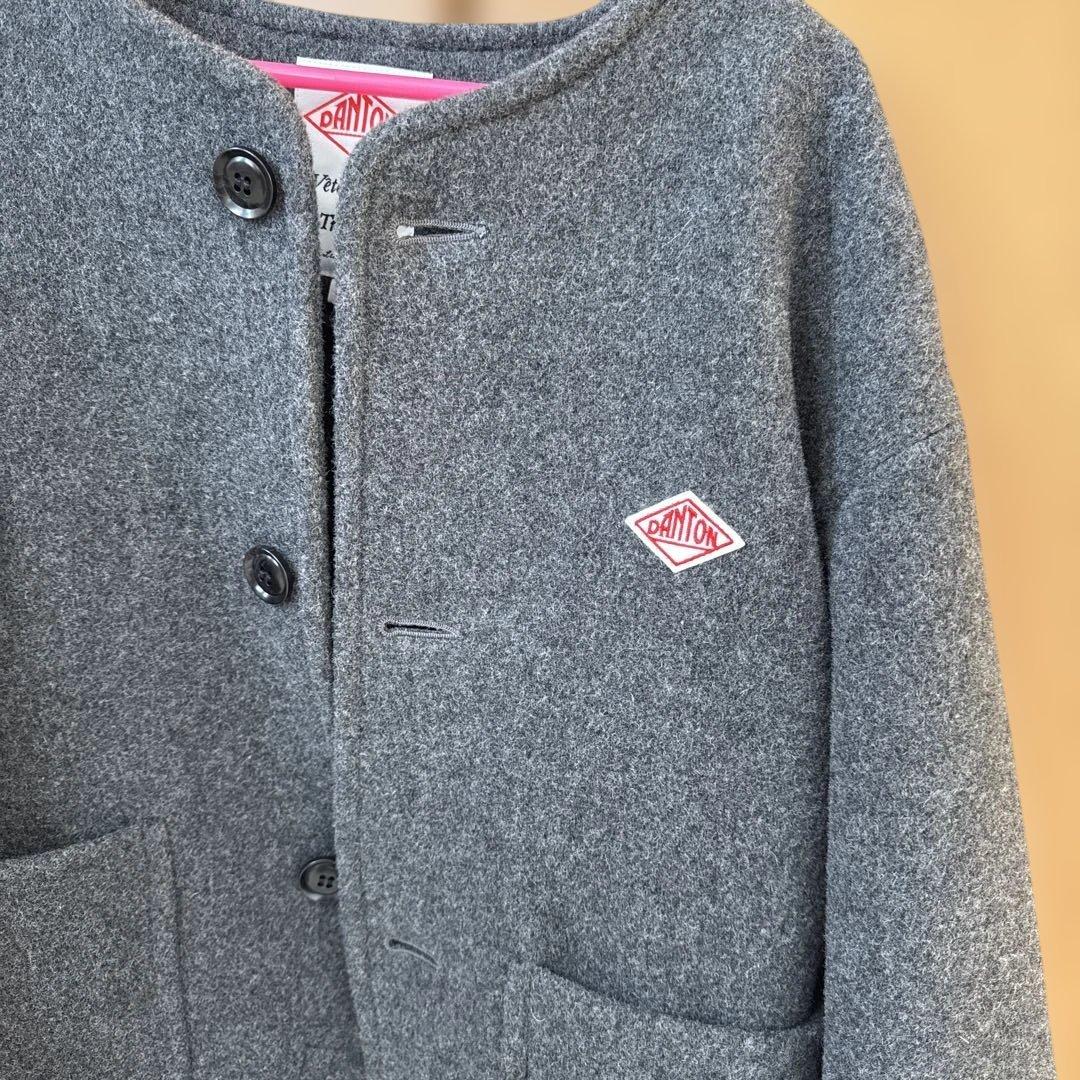 DANTON/ダントン　ウールカラーレスジャケット36