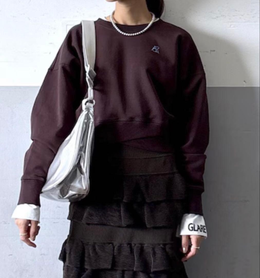 アダムエロペ　ブラウンスウェット