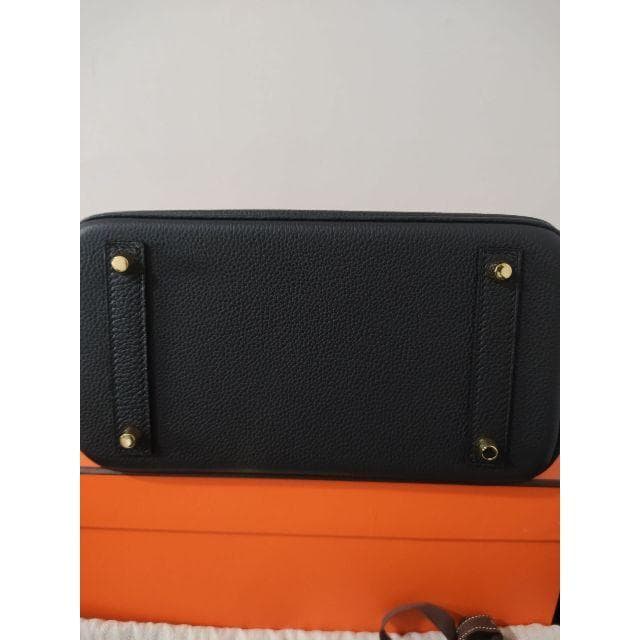 HERMES バーキン 25 黒 ハンドバッグ ゴールド金具