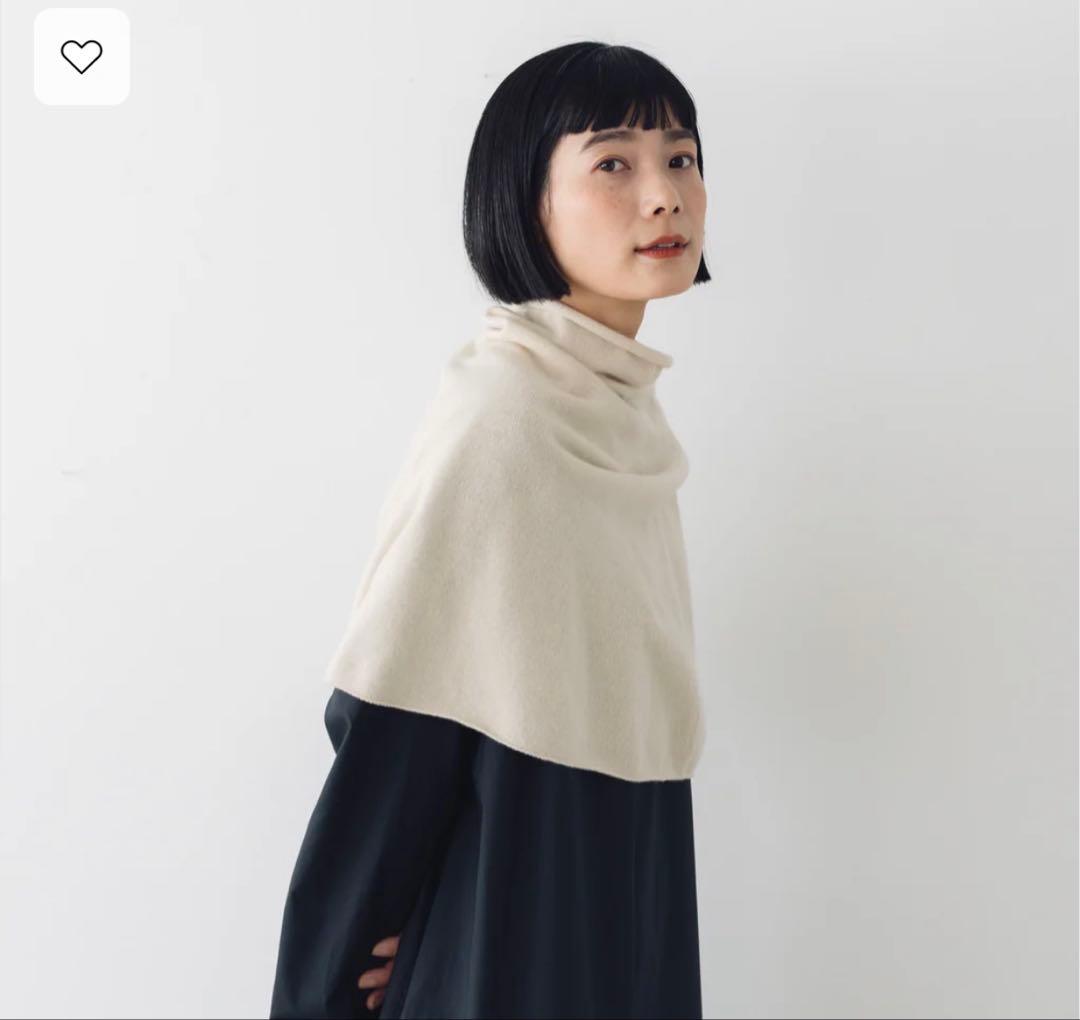 evam eva カシミアスヌード　黒