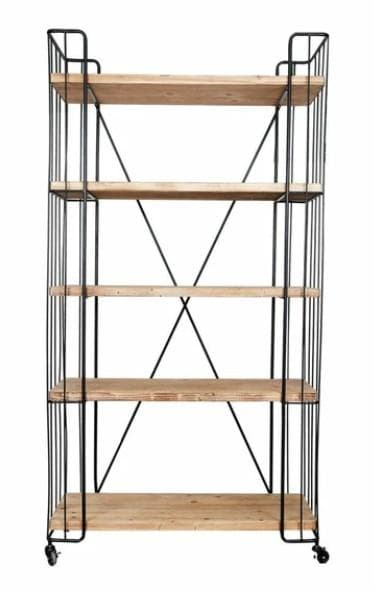 シェルフ 飾り棚 本棚 アイアン シャビー ブックシェルフ AN-43157