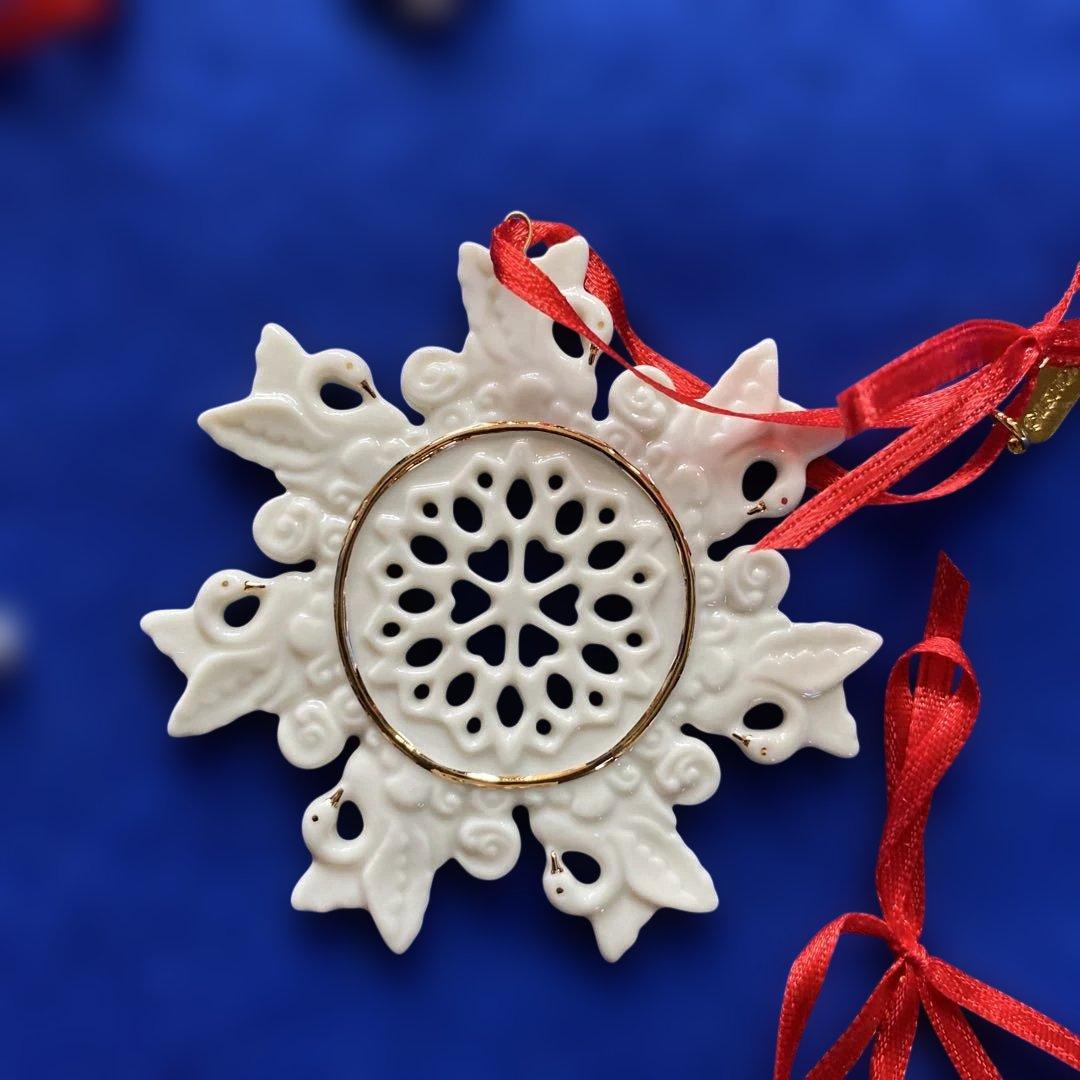 レノックス社製　雪の結晶オーナメント12個セット