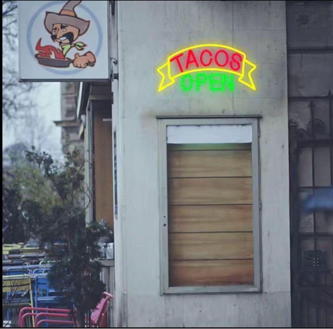 メキシコ ネオン タコス Open サイン 看板 雑貨 ビール BAR