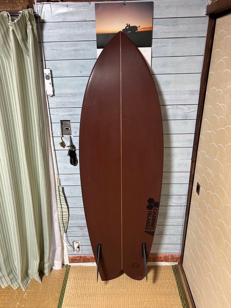 CI FISH 5'7\" フィン&ボードカバー付き