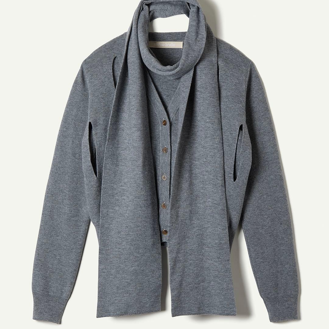 新品leinwande Ribbon Tie Cardigan カーディガン