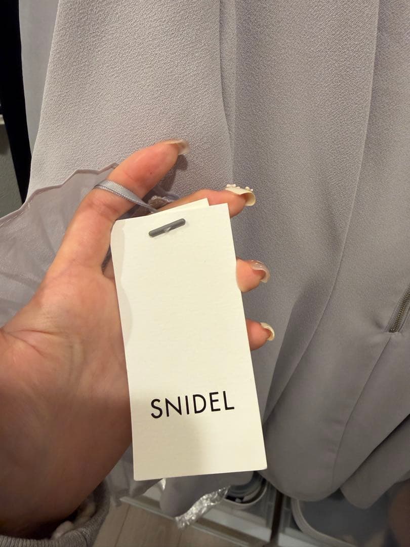 SNIDEL スナイデル　ミニワンピース LBLU