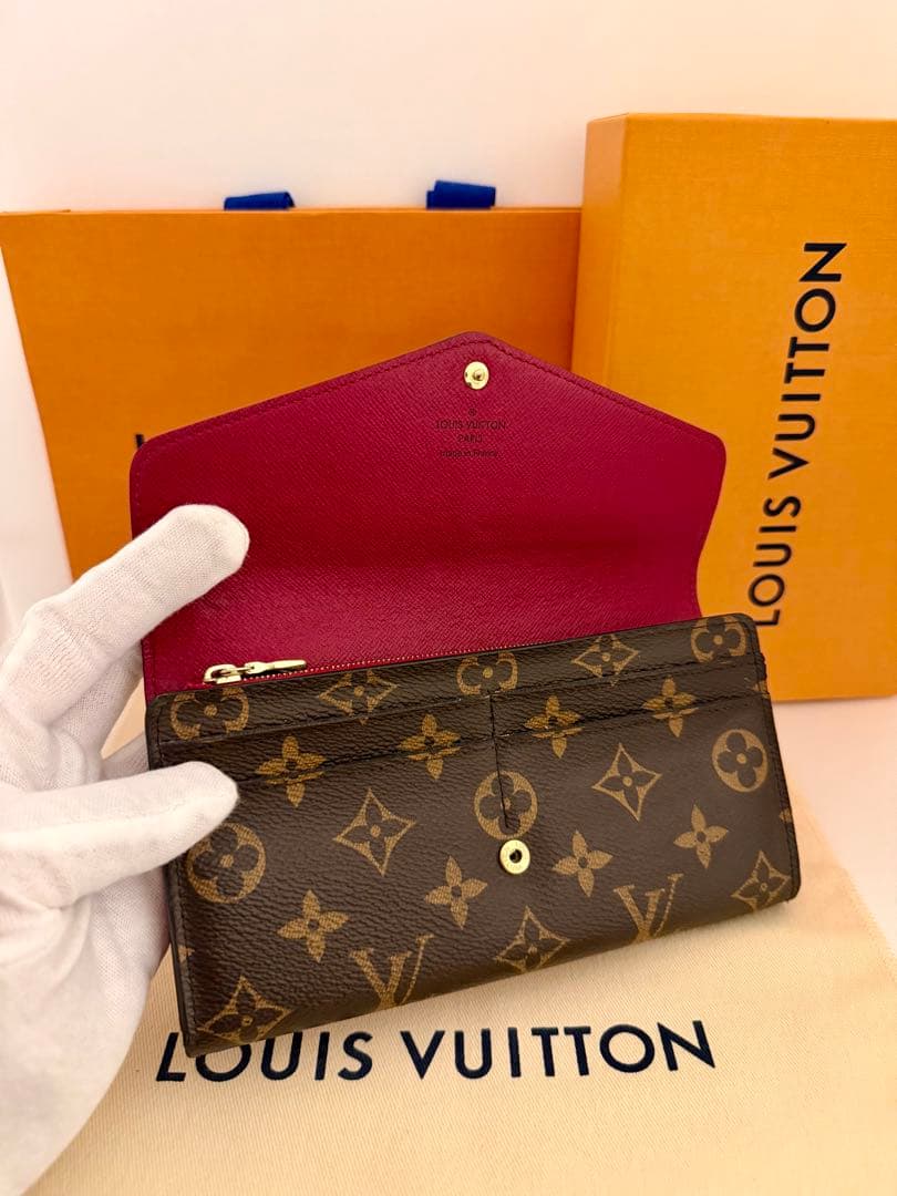 LOUIS VUITTON ポルトフォイユサラ　フューシャ　長財布