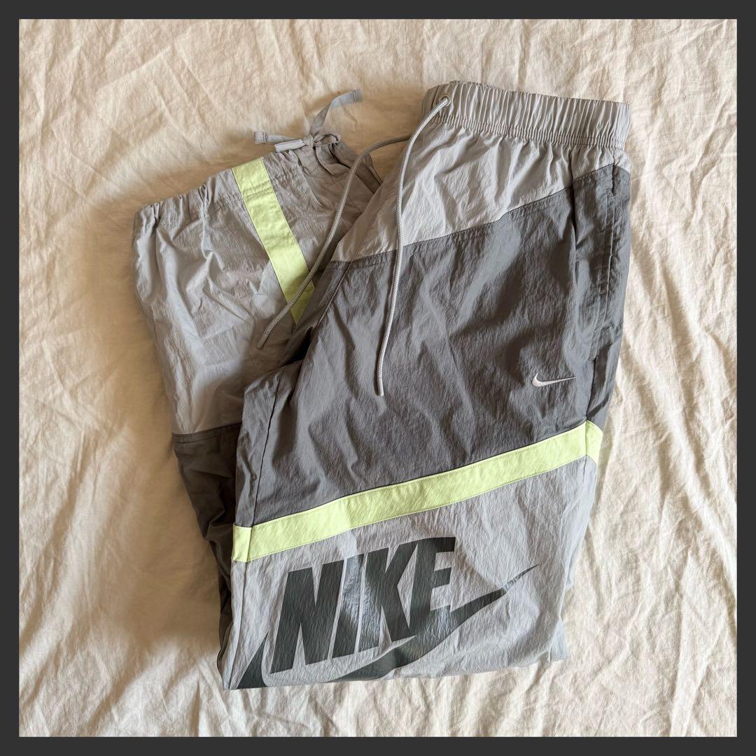 NIKE ウィメンズ ウーブン オープンヘム パンツ グレー Lサイズ